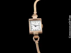 1947 Piaget Vintage Ladies Handwound Dress Watch - 14K Rose Gold