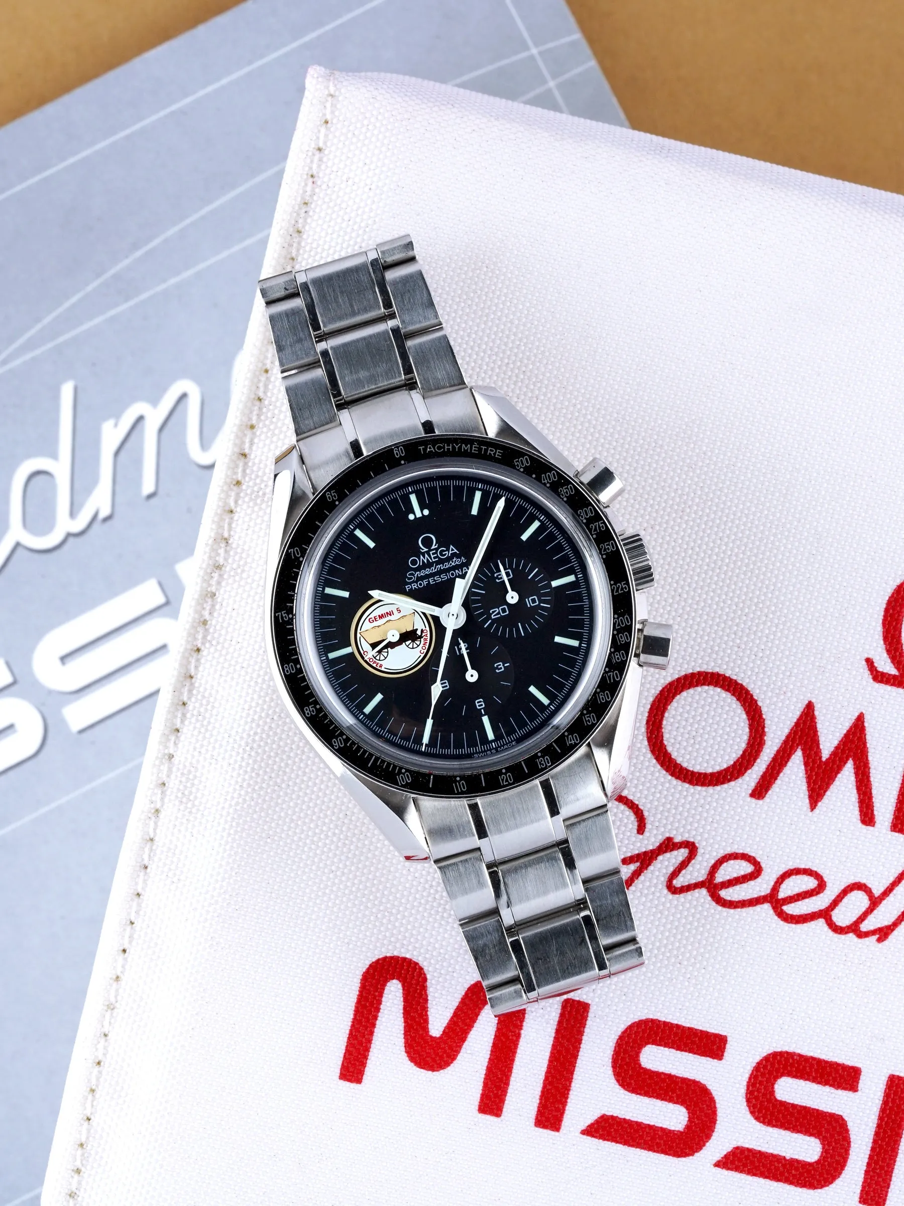 1997 OMEGA Speedmaster Professional Gemini V (Ref. 345.0022) "Missions Series" W/ Box & Booklets