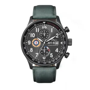 AVI-8 Military Green Hawker Hurricane Chronograph Watch AV-4011-0D