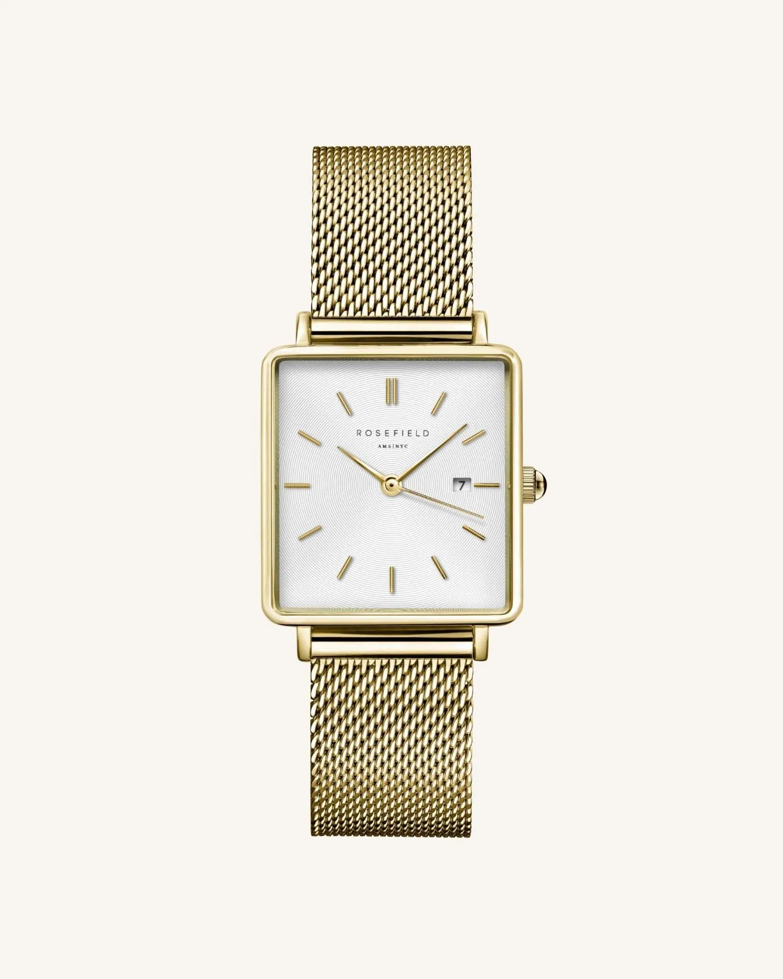 Boxy Gold Mesh - Engraved