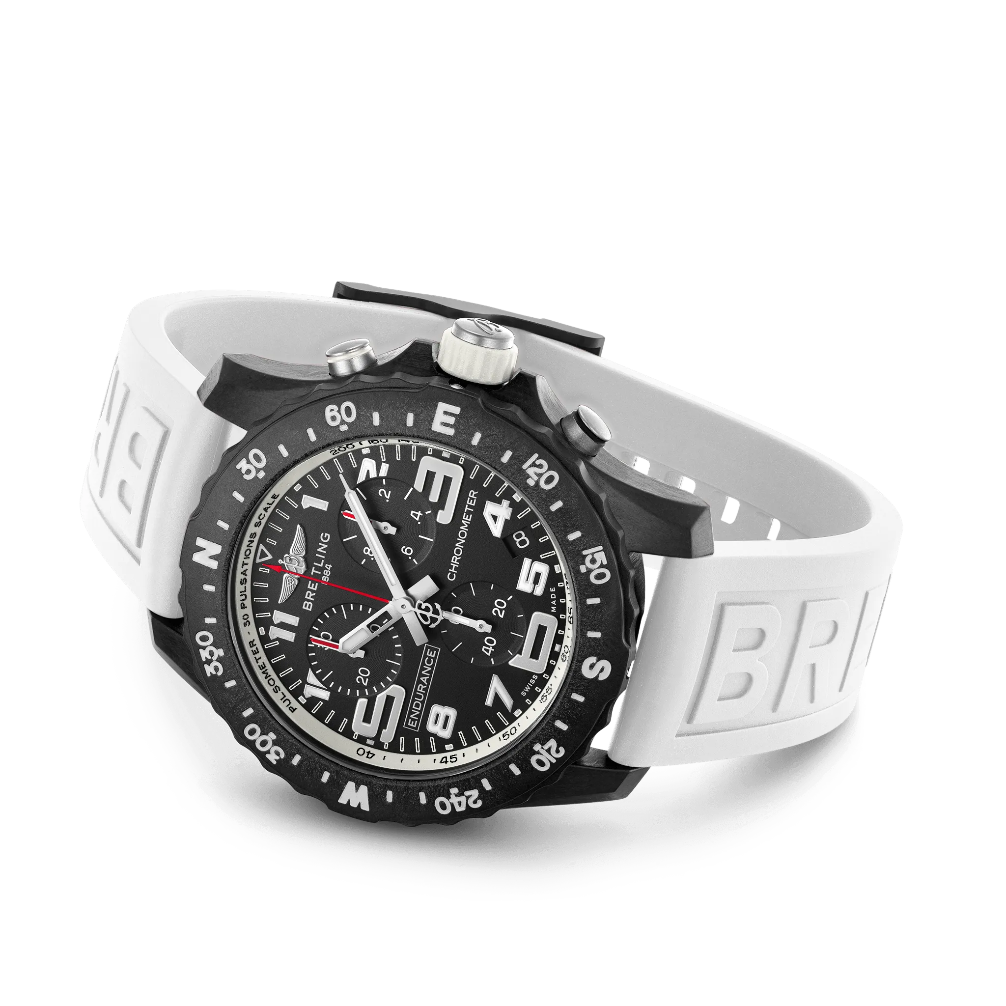 Breitling Endurance Pro 44 with White Strap