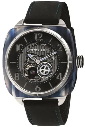 BRIS Watch Streamliner Skeleton Blue Acetate