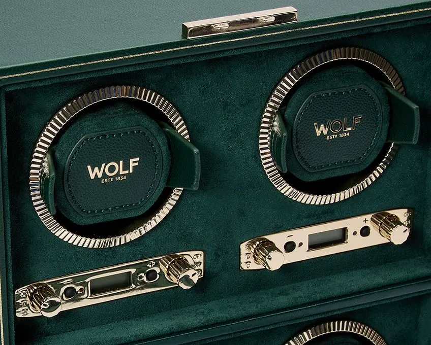 British Racing 4 Piece Watch Winder (Green)