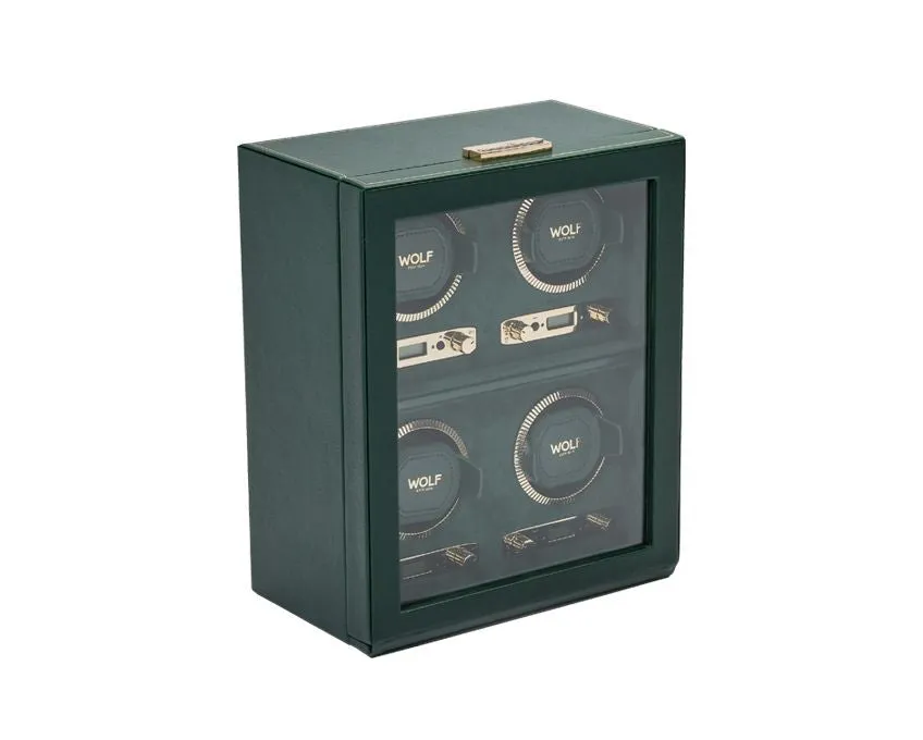 British Racing 4 Piece Watch Winder (Green)