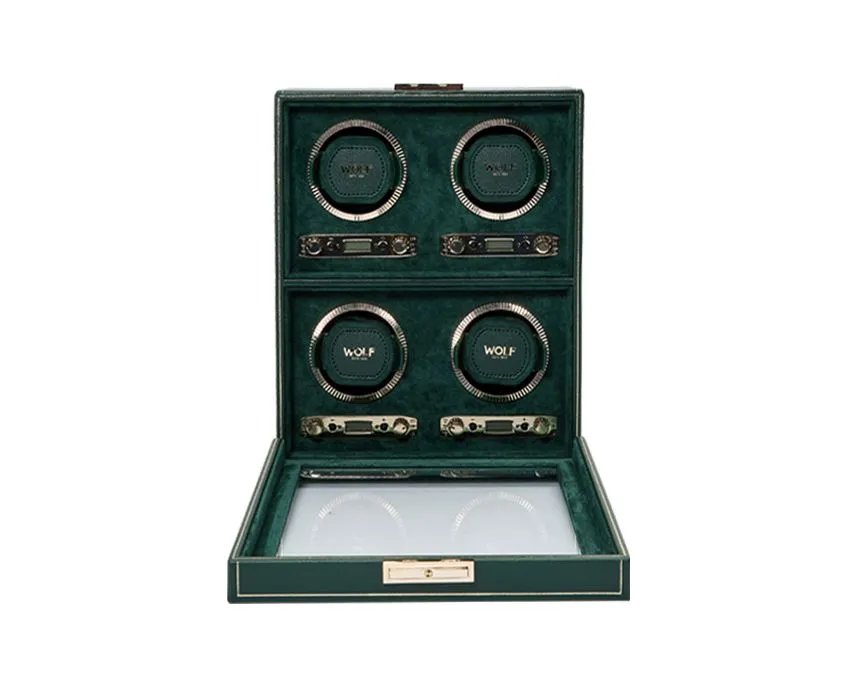 British Racing 4 Piece Watch Winder (Green)