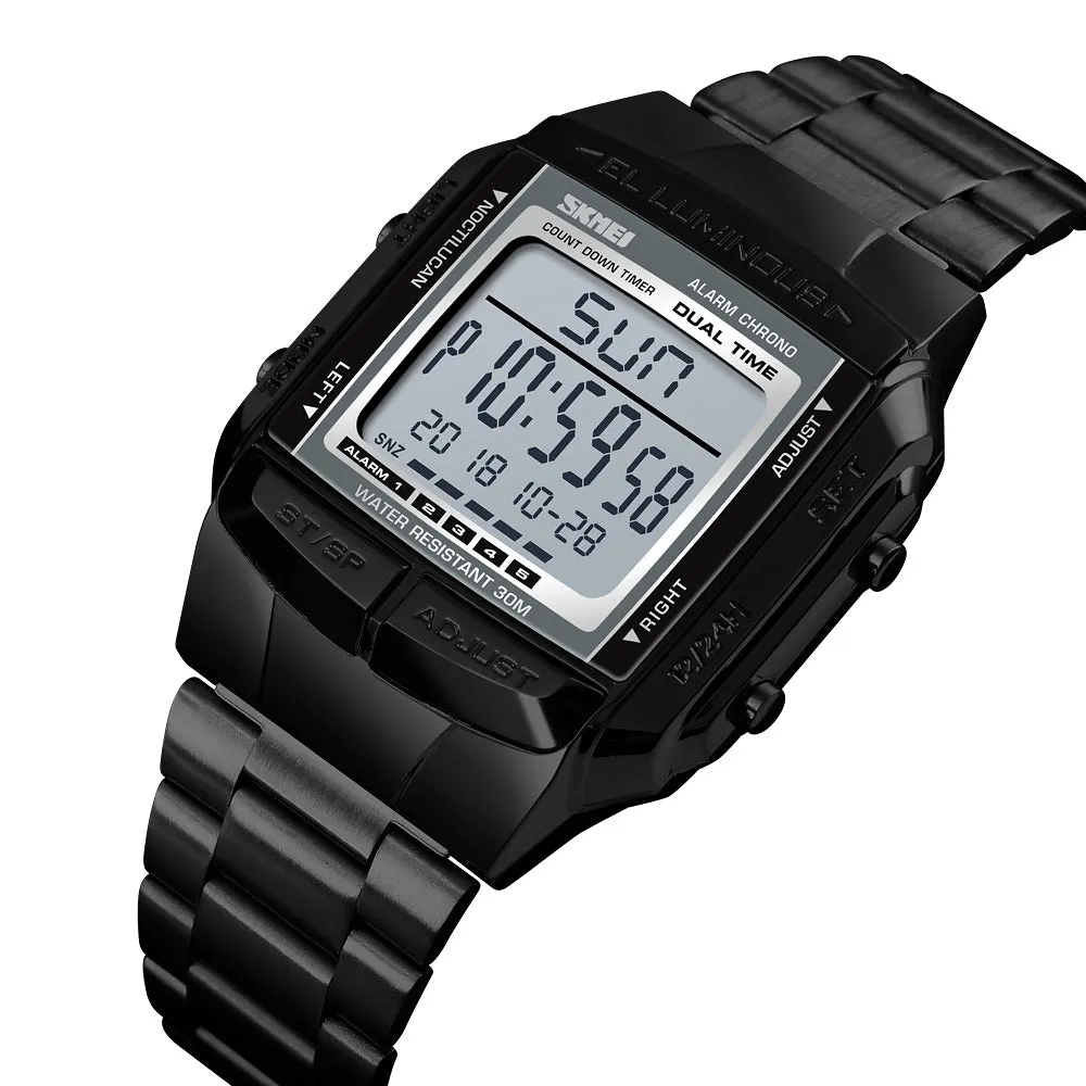 Business sedate square digital watch W2313881