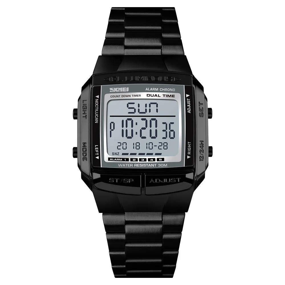 Business sedate square digital watch W2313881