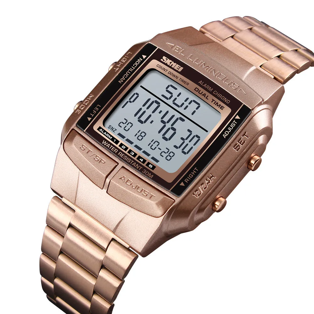 Business sedate square digital watch W2313881