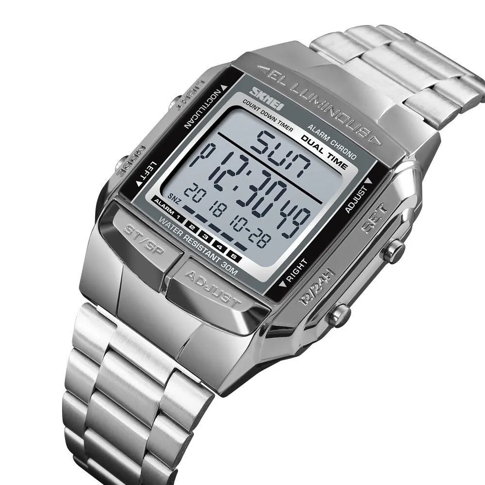 Business sedate square digital watch W2313881