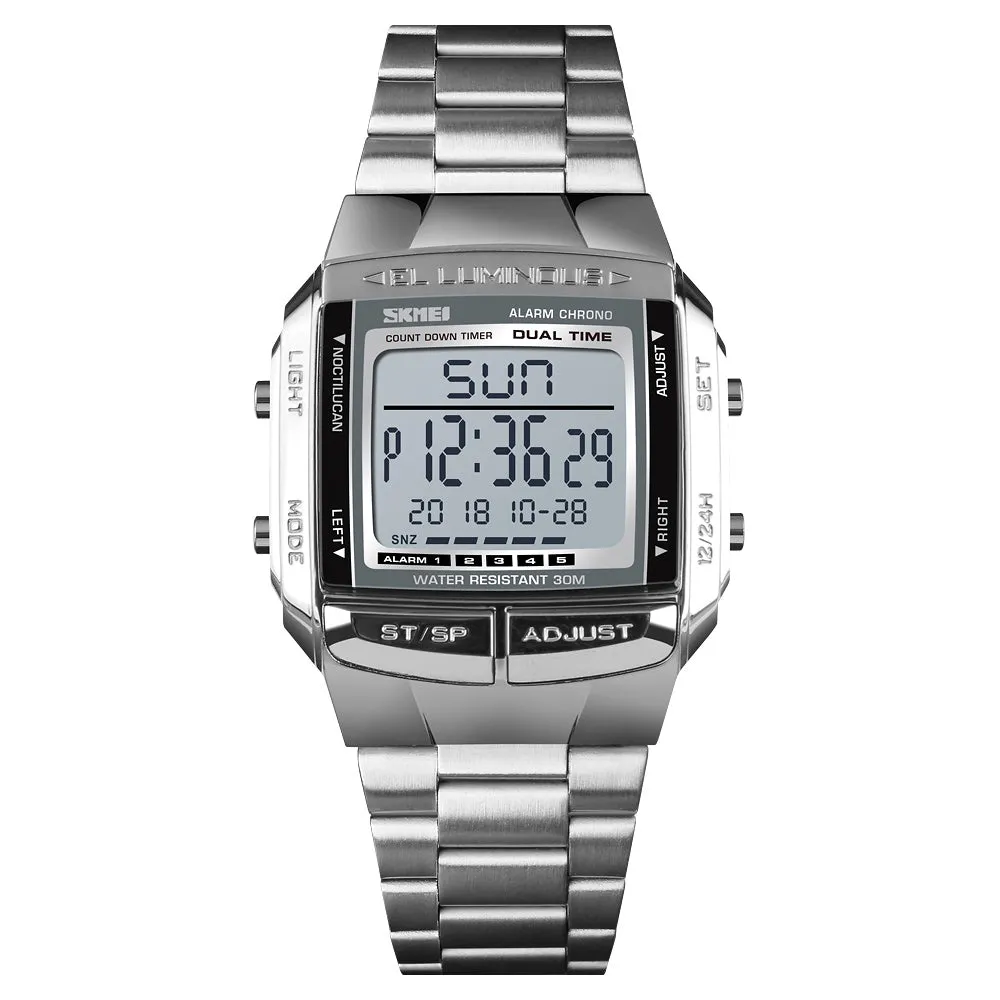 Business sedate square digital watch W2313881