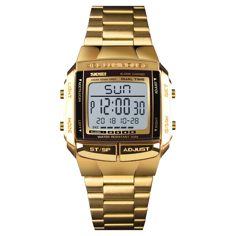 Business sedate square digital watch W2313881