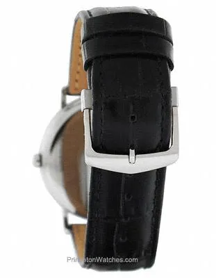 Citizen Eco-Drive 180 Black  Face - Black Leather Strap