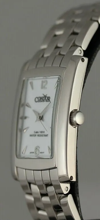 Condor Classic Stainless Steel Mens Watch White Dial CWS105