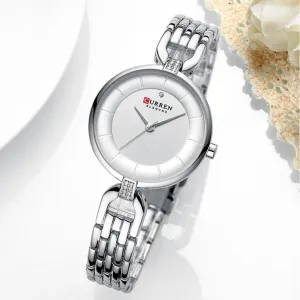 CURREN Women Quartz Watches Female Top Fashion Luxury Brand Watch Ladies 9052 silver