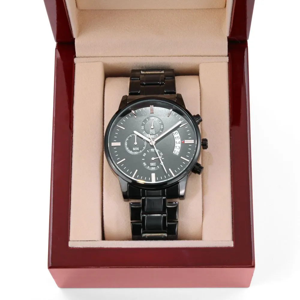 Customizable Watch Engraved, Great Gift for Dad, Husband Birthday Christmas Gifts