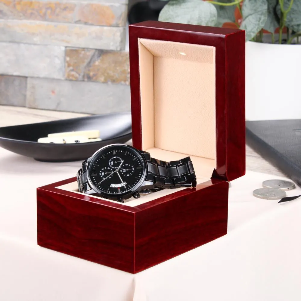 Customizable Watch Engraved, Great Gift for Dad, Husband Birthday Christmas Gifts