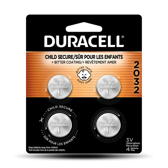 Duracell CR 2032 Lithium Coin Battery with Bitter Coating