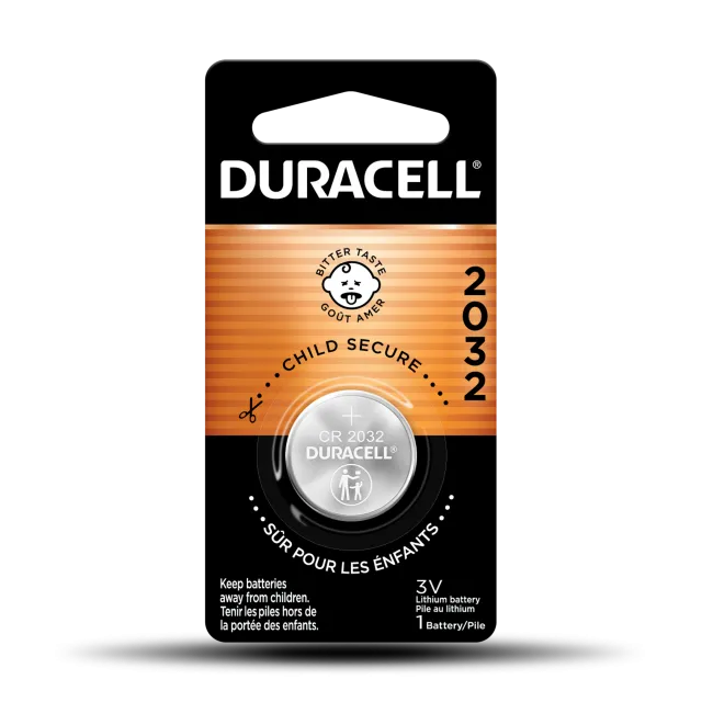 Duracell CR 2032 Lithium Coin Battery with Bitter Coating