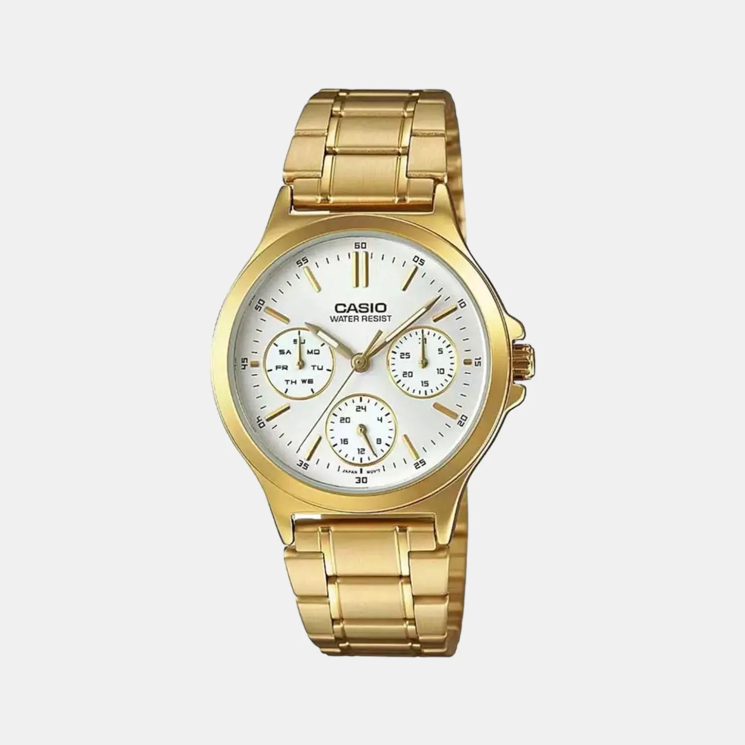 Enticer Women's Chronograph Stainless Steel Watch A1915 - LTP-V300G-7AUDF