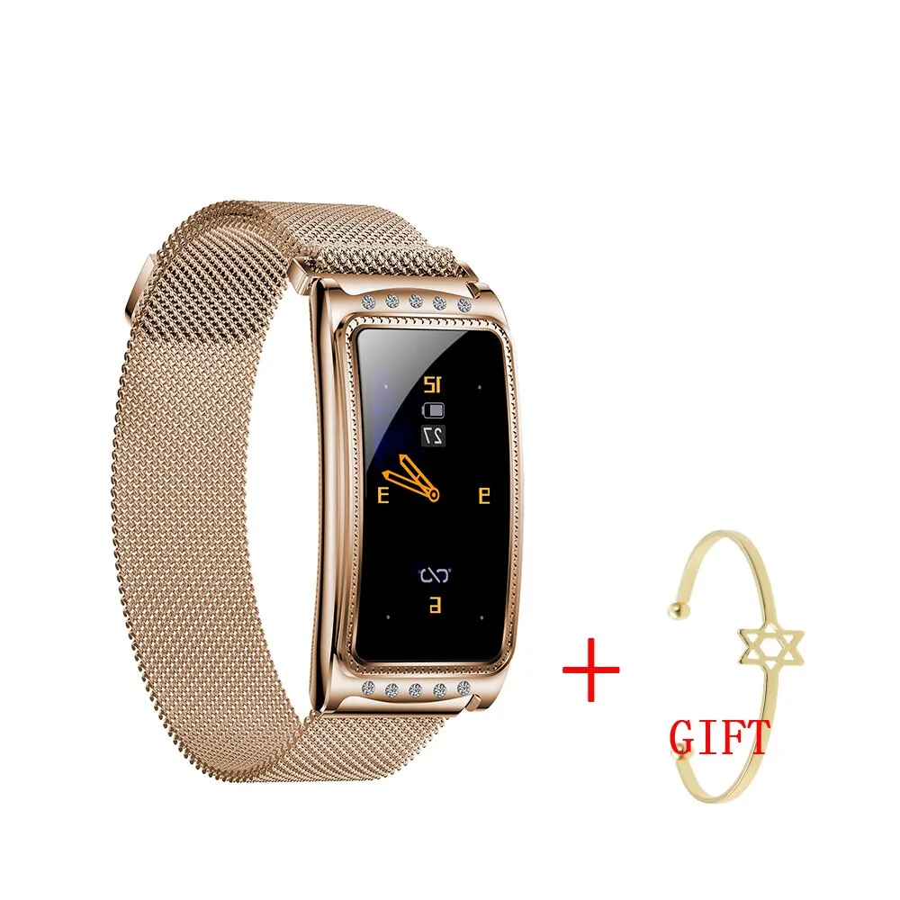 F28 Women Smart Watch For Android IOS Heart Rate Measuring Blood Pressure Monitor Women's Bracelet Waterproof Fitness Bracelet