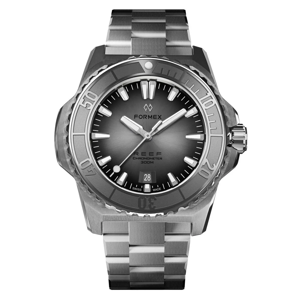 Formex REEF Automatic Chronometer - Silver Dial / Steel Bezel