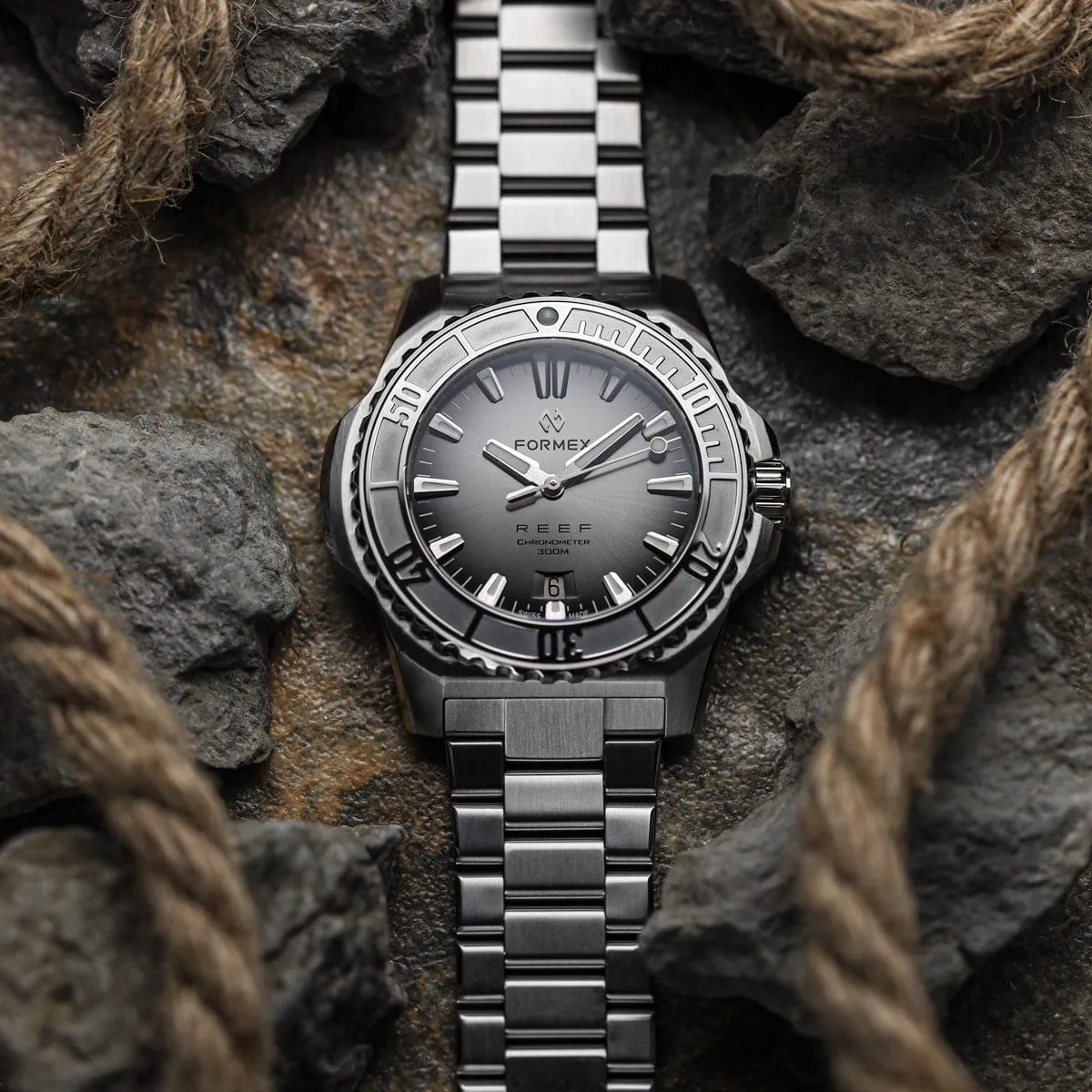 Formex REEF Automatic Chronometer - Silver Dial / Steel Bezel