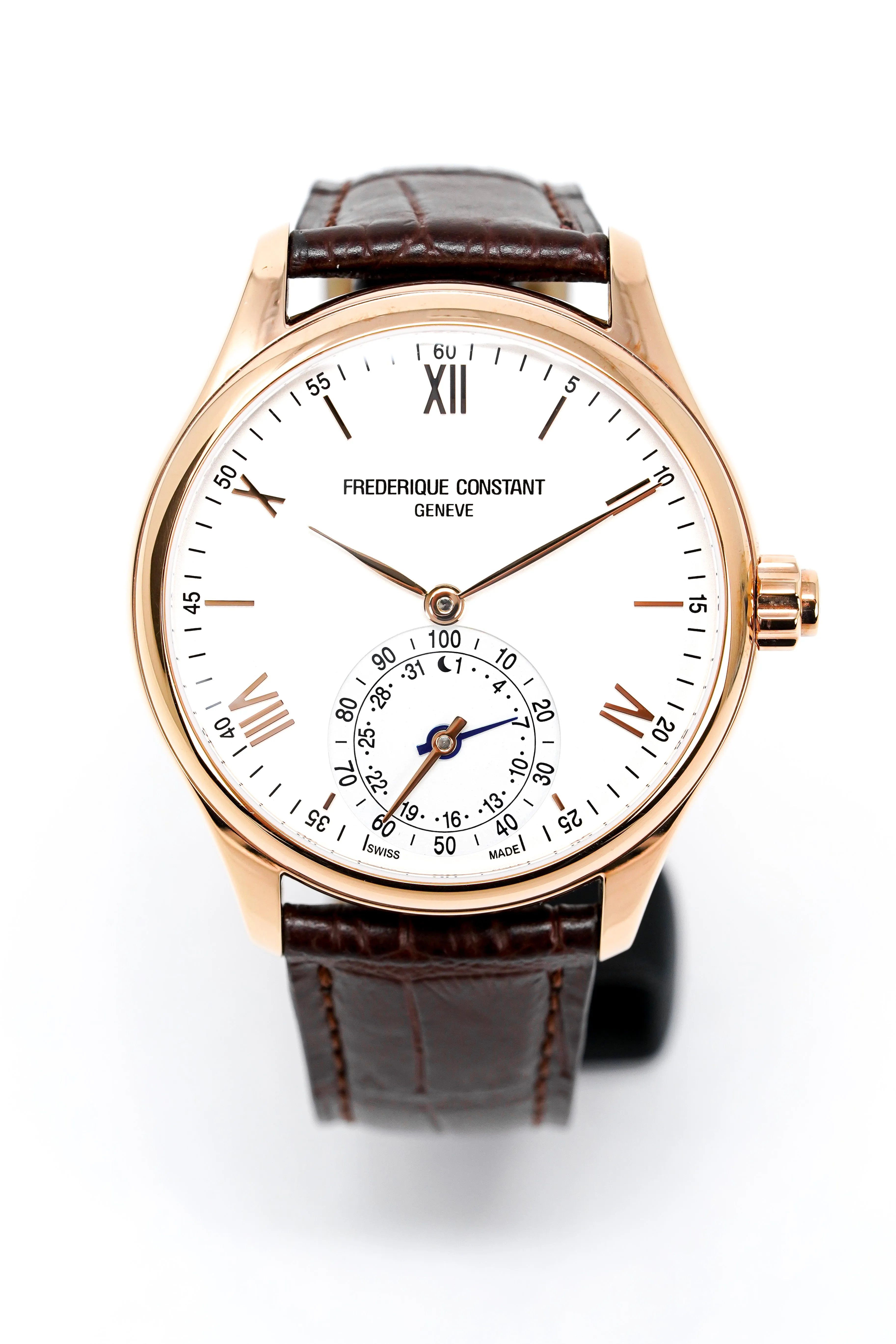 Frederique Constant Watch Men's Horological Smartwatch Classics Rose Gold FC-285V5B4