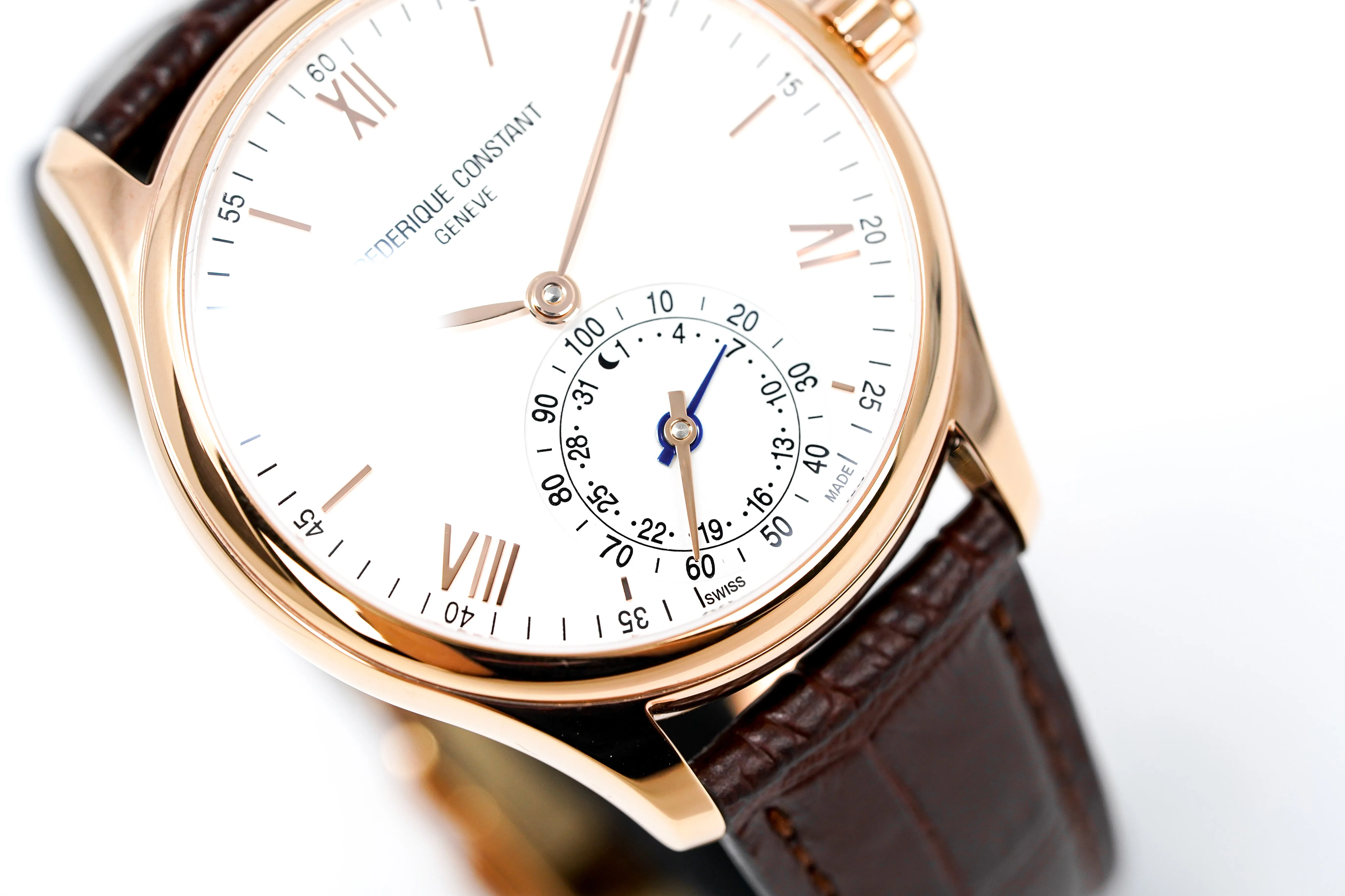 Frederique Constant Watch Men's Horological Smartwatch Classics Rose Gold FC-285V5B4