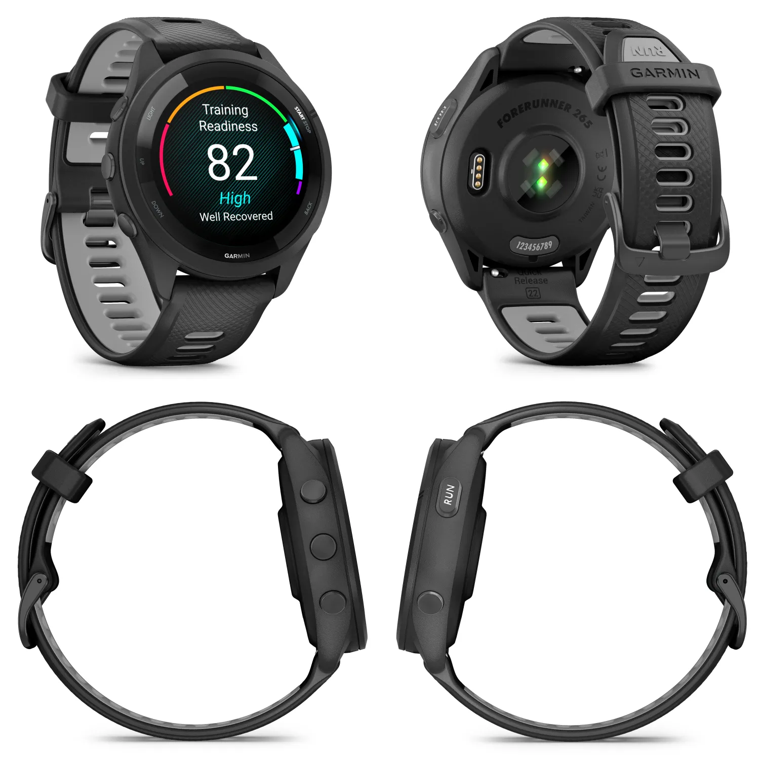 Garmin Forerunner 265 Series Running Smartwatch, 46mm or 42mm AMOLED Touchscreen Display