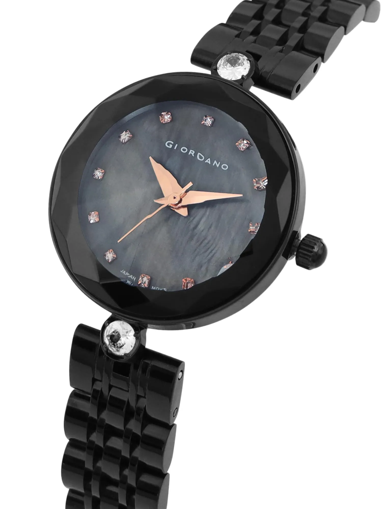 Giordano Analog Watch for Women Stylish Metal Strap| 3 Hands Mechanism - GZ-60014