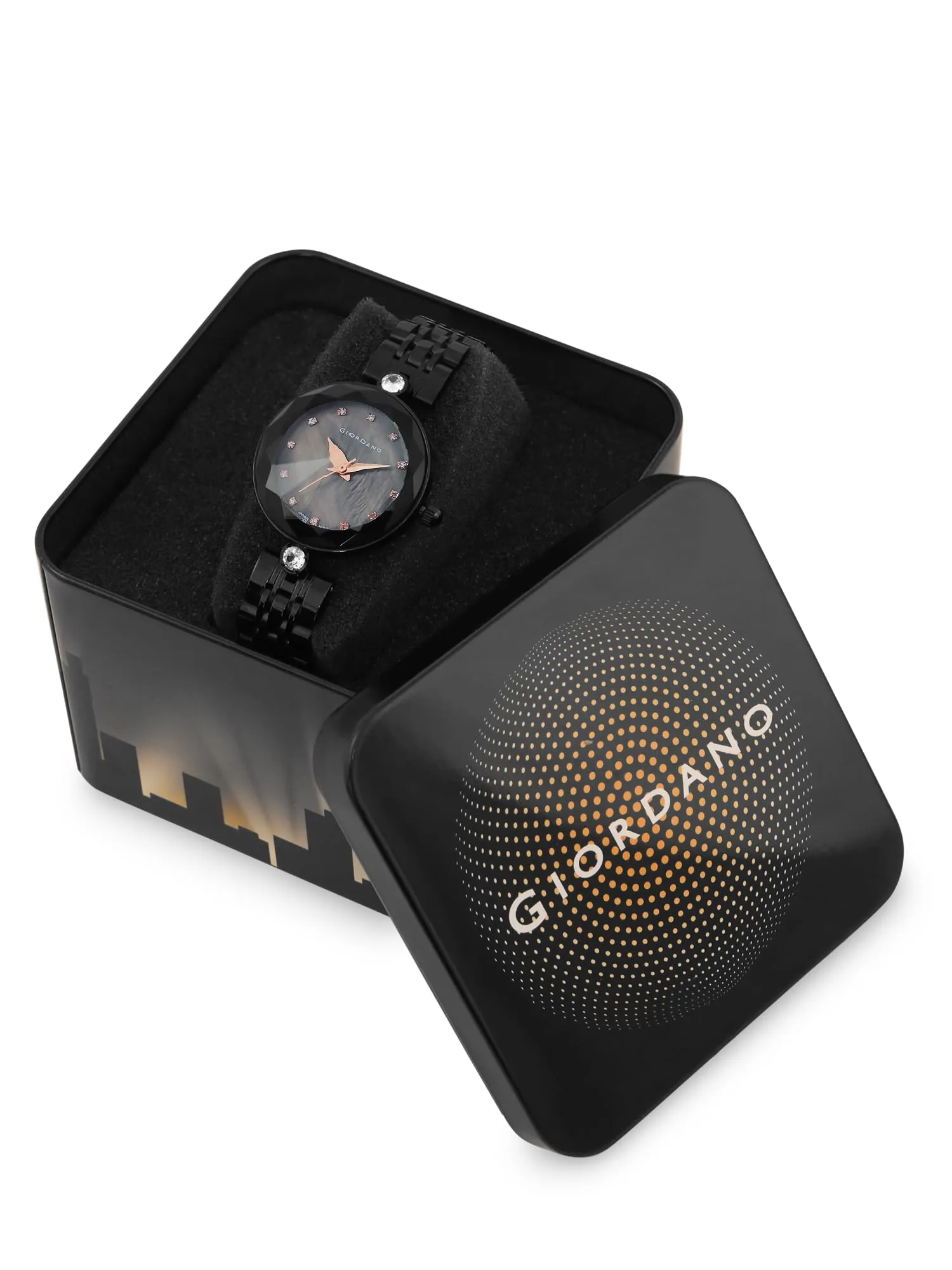 Giordano Analog Watch for Women Stylish Metal Strap| 3 Hands Mechanism - GZ-60014