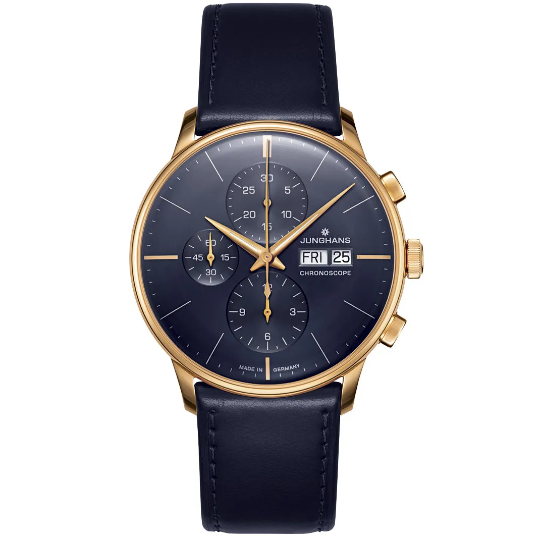 Junghans Meister Chronoscope Men's Blue Watch 27/7024.03