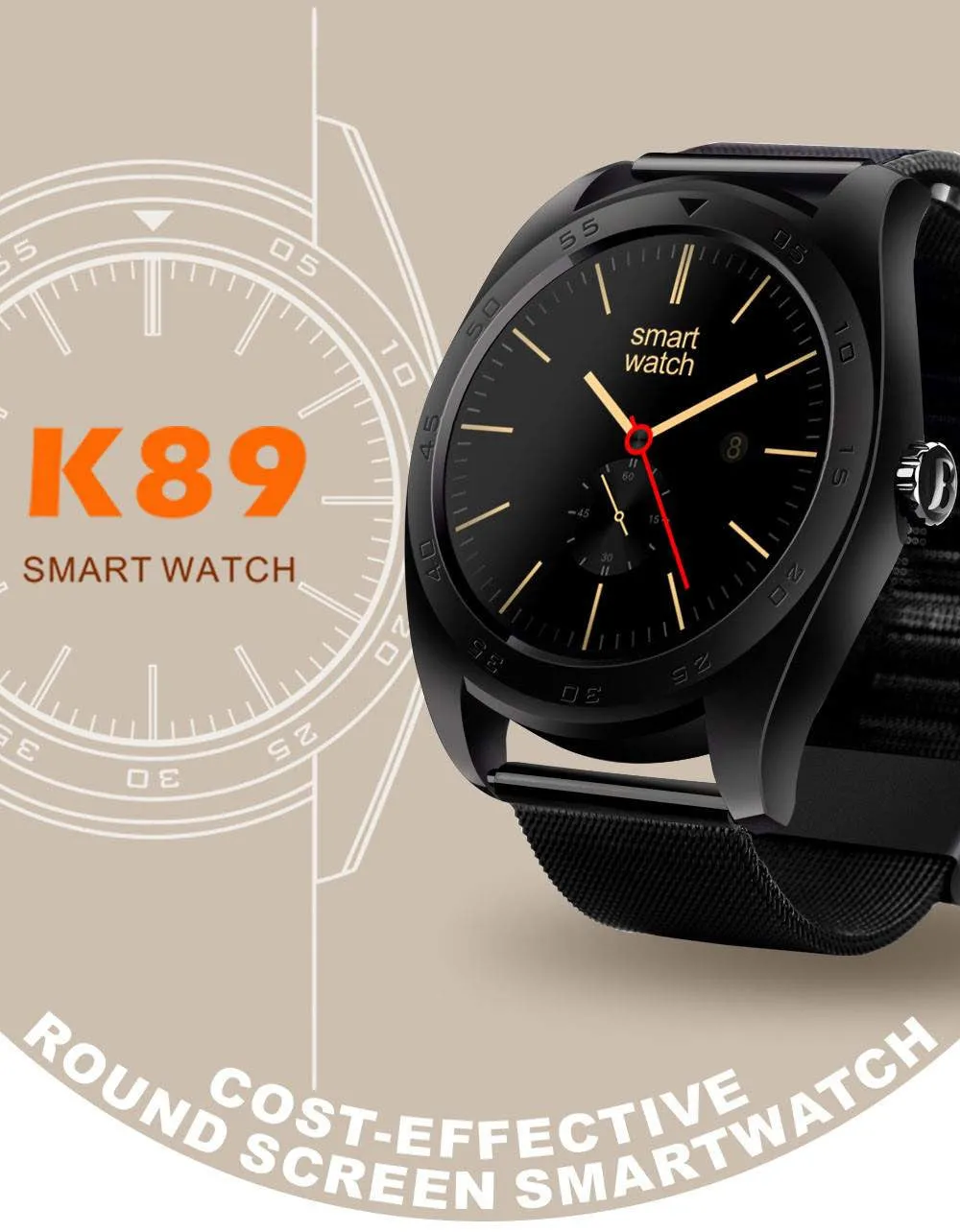 K89 Smart Watch For IOS And Android