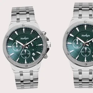 Luxury MARKATO watch for Men - Green Dial