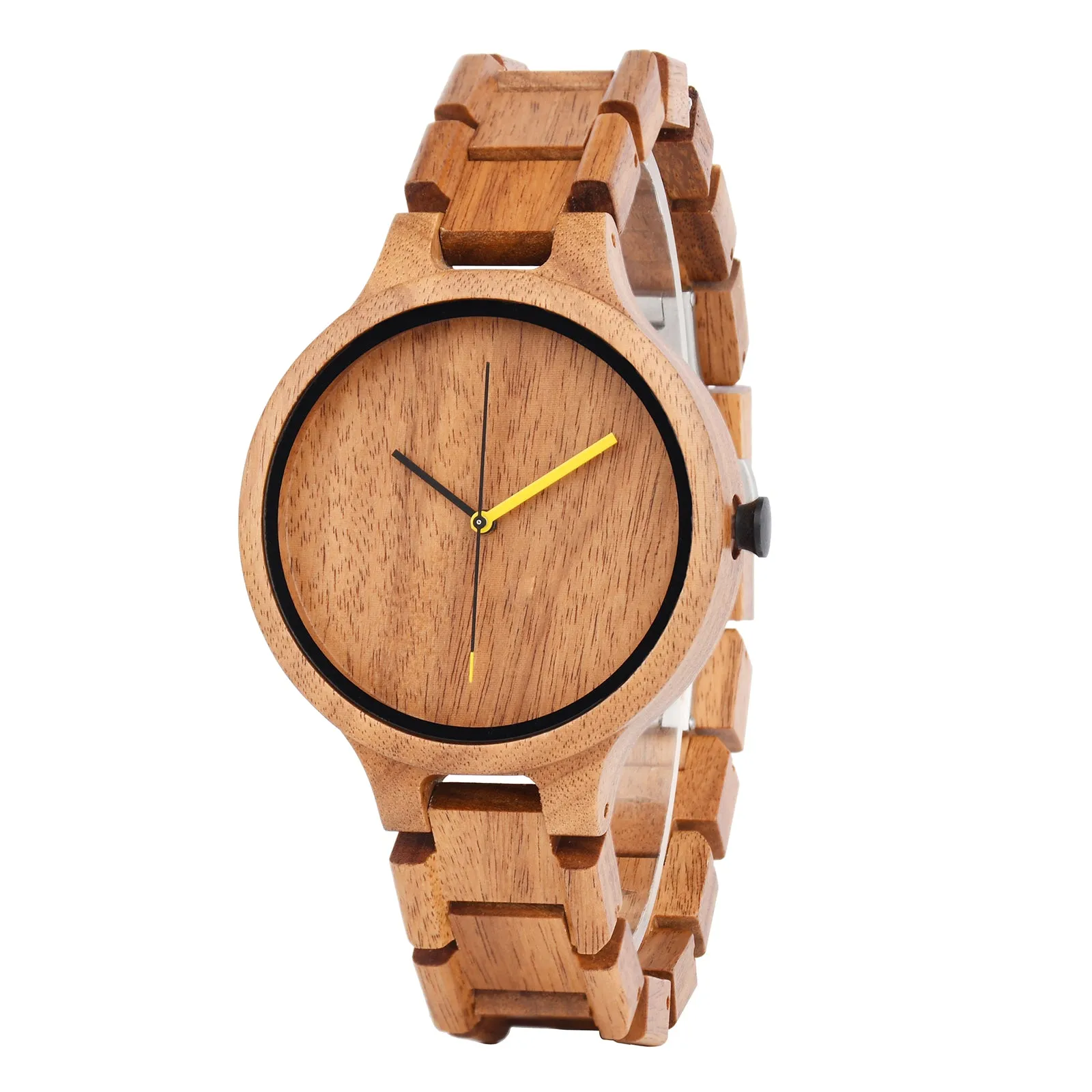 Maria - Teak Minimal Watch