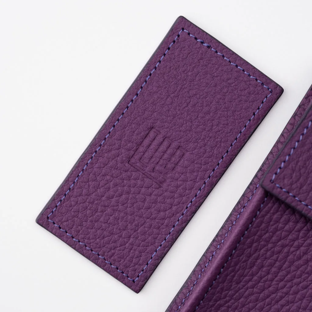 Mauve Leather Watch Pouch