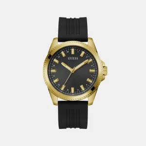 Men Black Analog Silicon Watch GW0639G2