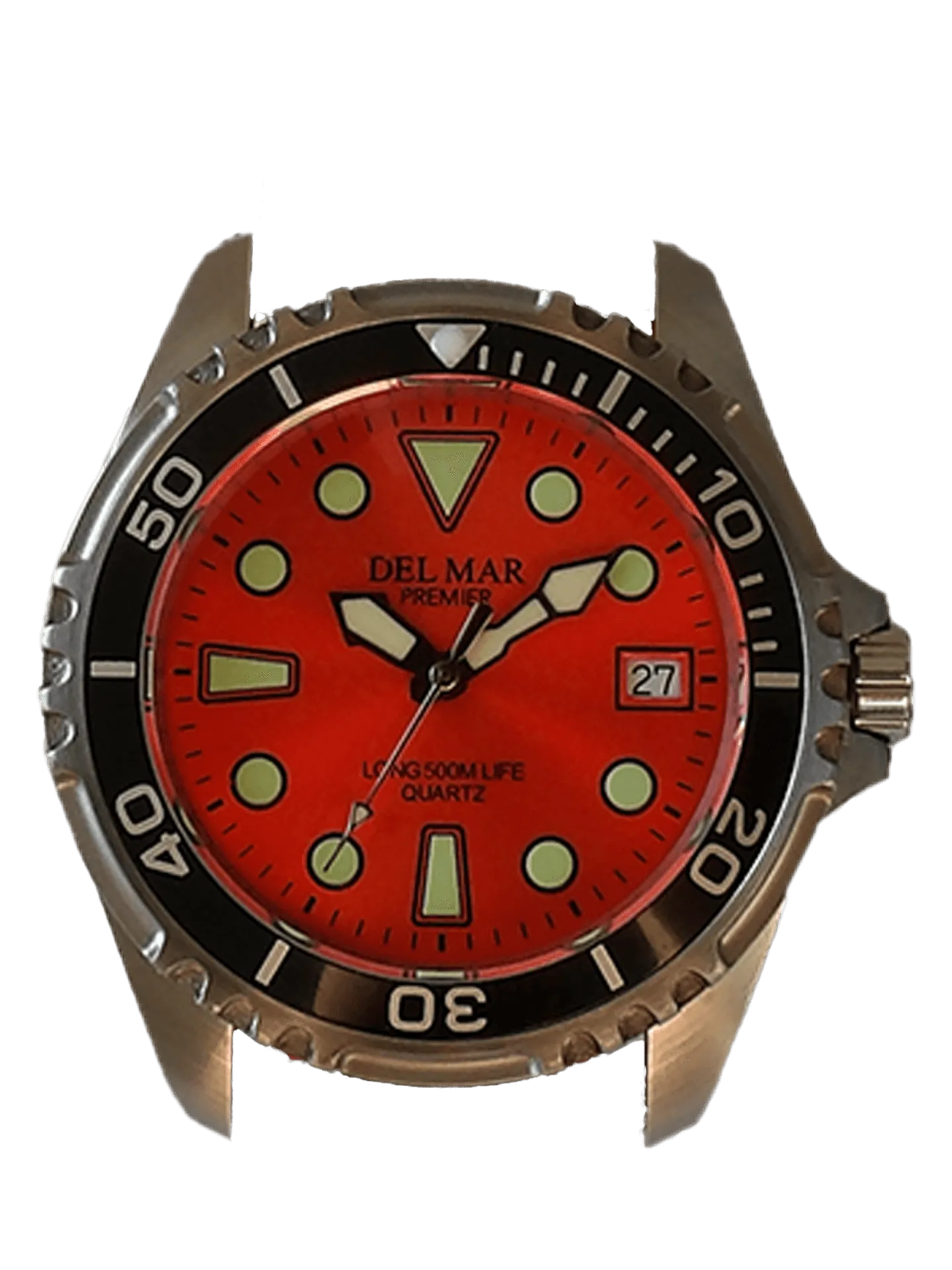 Men's 500 Meter Premier Pro Dive Watch #50457 - Orange Dial