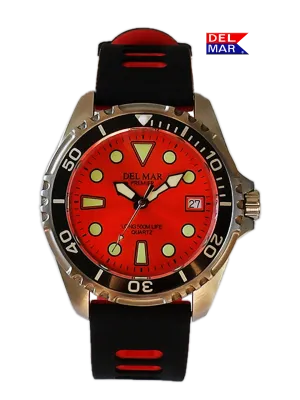 Men's 500 Meter Premier Pro Dive Watch #50457 - Orange Dial