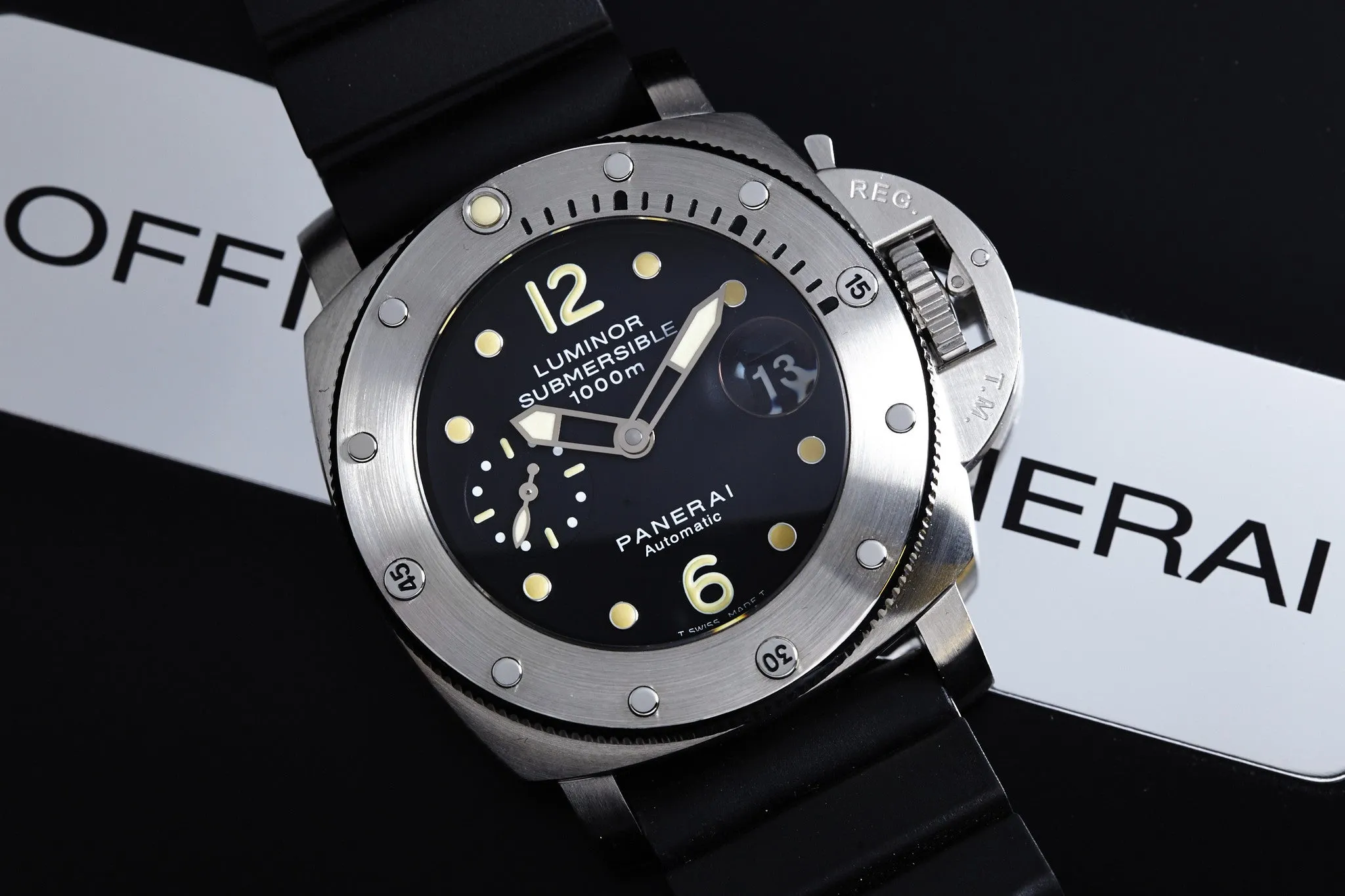 Panerai PAM243 Luminor Submersible Tritium Dial Box & Papers