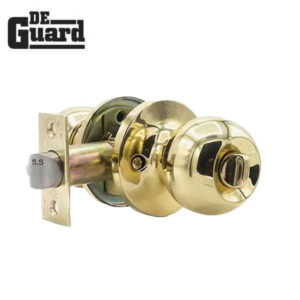 Premium Combo Lockset - Polished Brass - Entrance - Grade 3 - KW1