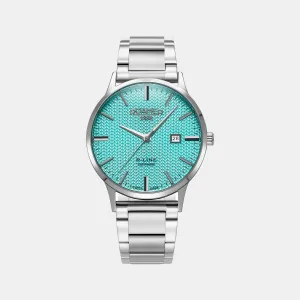 Quartz Men's Sky Blue Analog Stainless Steel Watch 718833 41 05 20