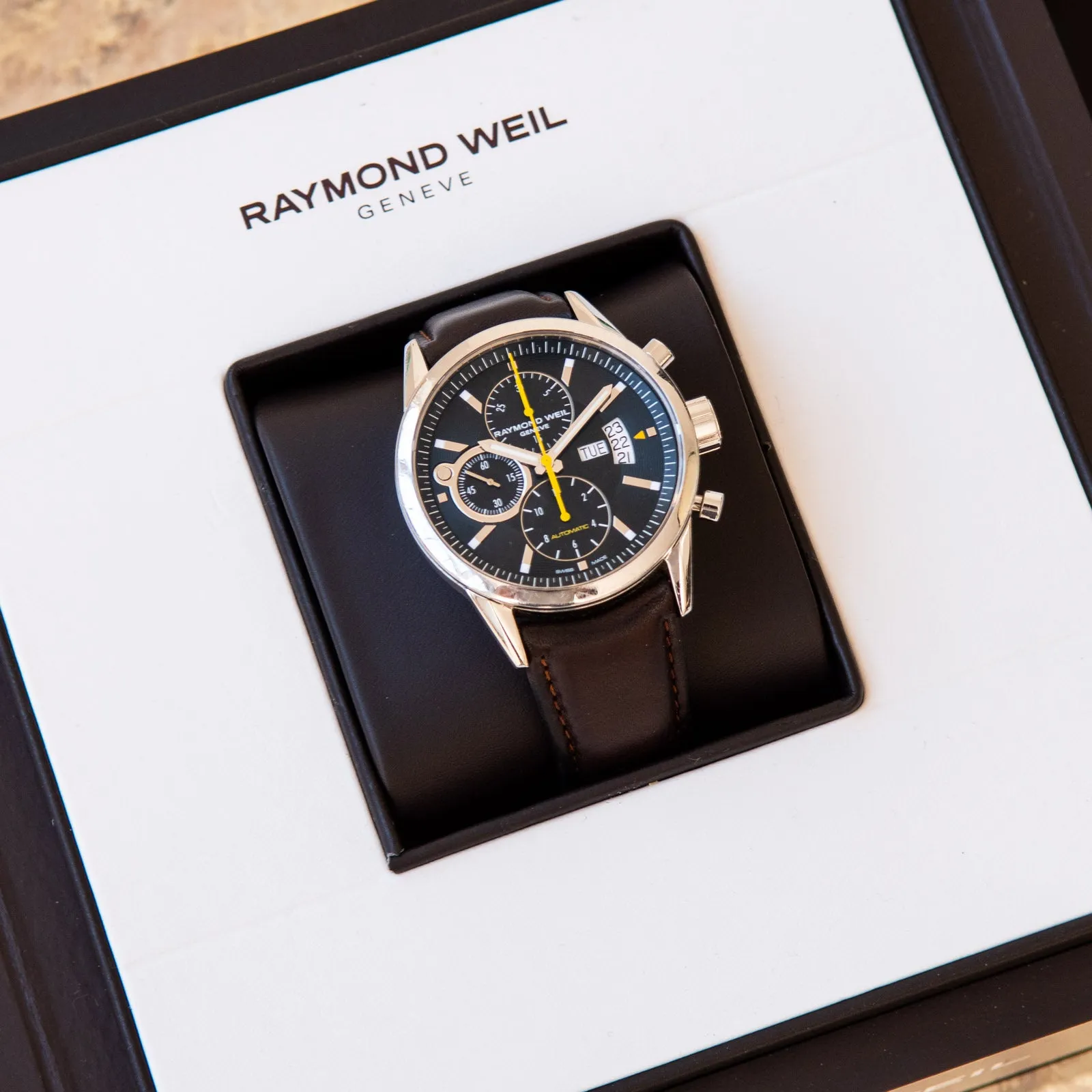 Raymond Weil Freelancer Stainless Steel  Chronograph Watch 42 mm