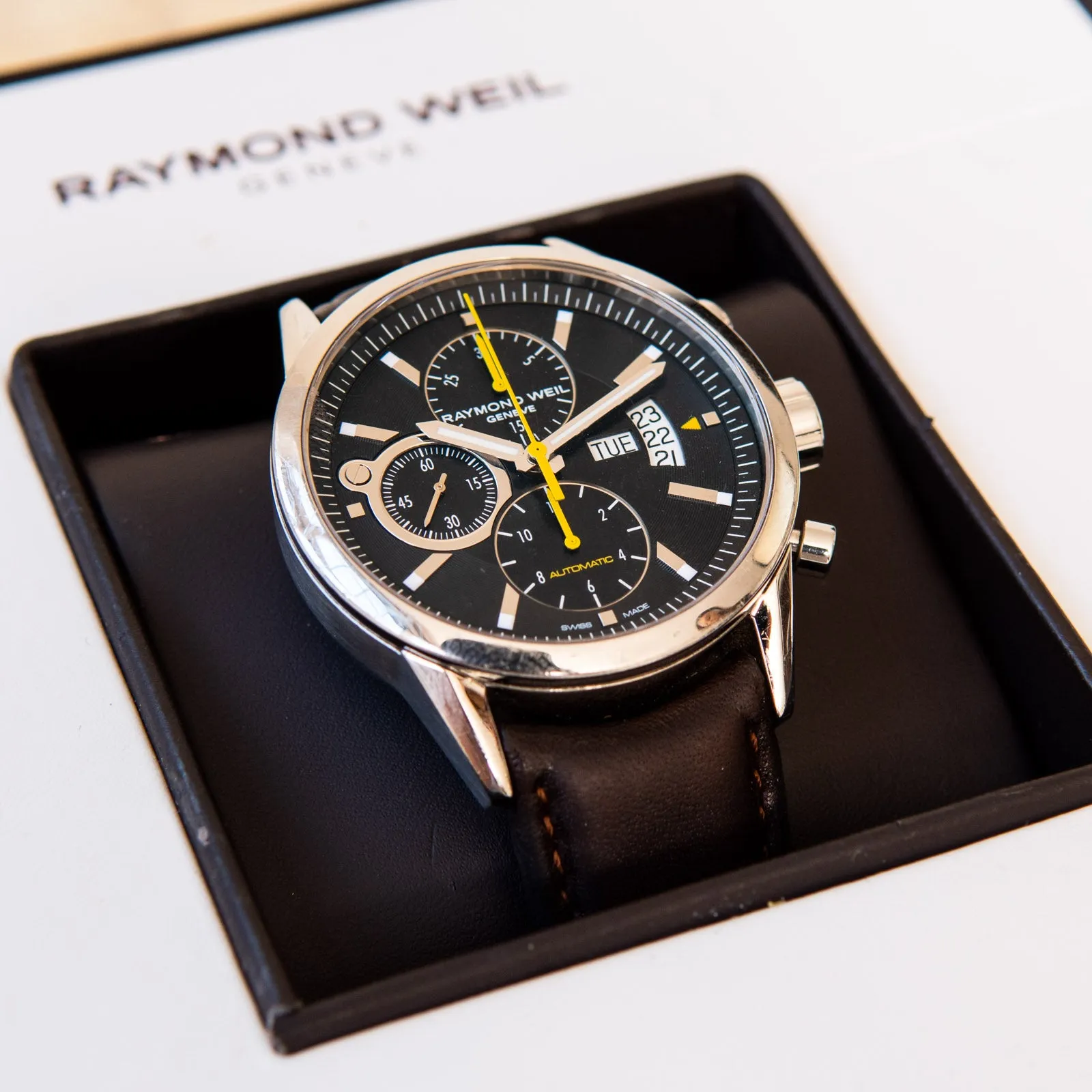 Raymond Weil Freelancer Stainless Steel  Chronograph Watch 42 mm