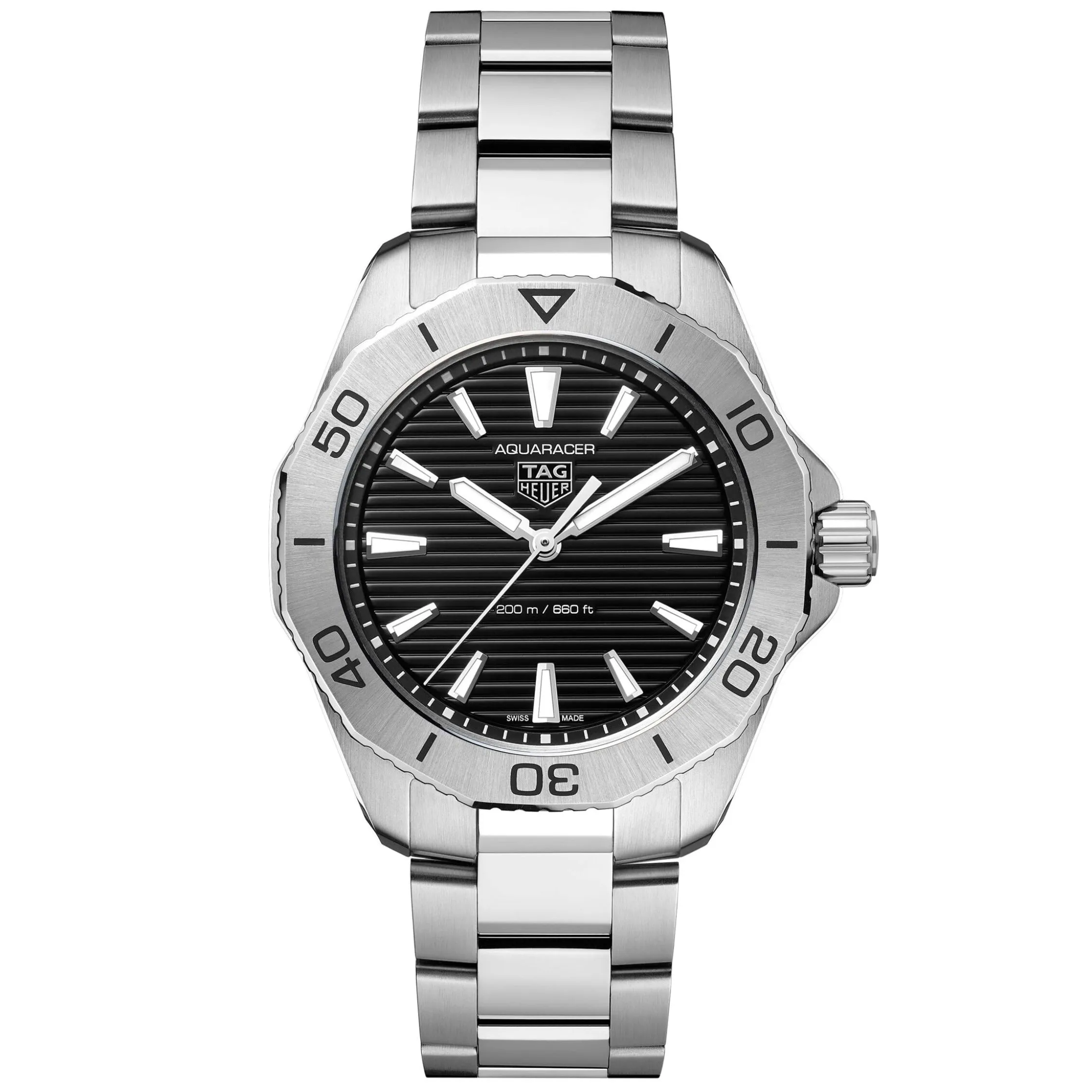 TAG Heuer Aquaracer Professional 200 Quartz Watch with Black Dial