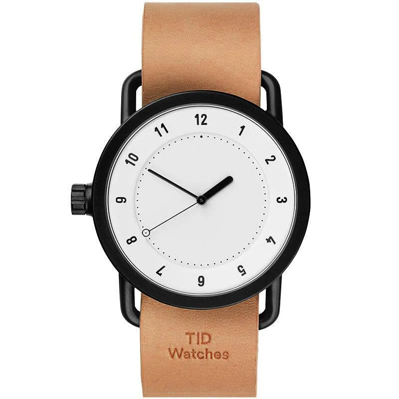 TID No.1 White Dial / Black Leather Strap / Black Buckle