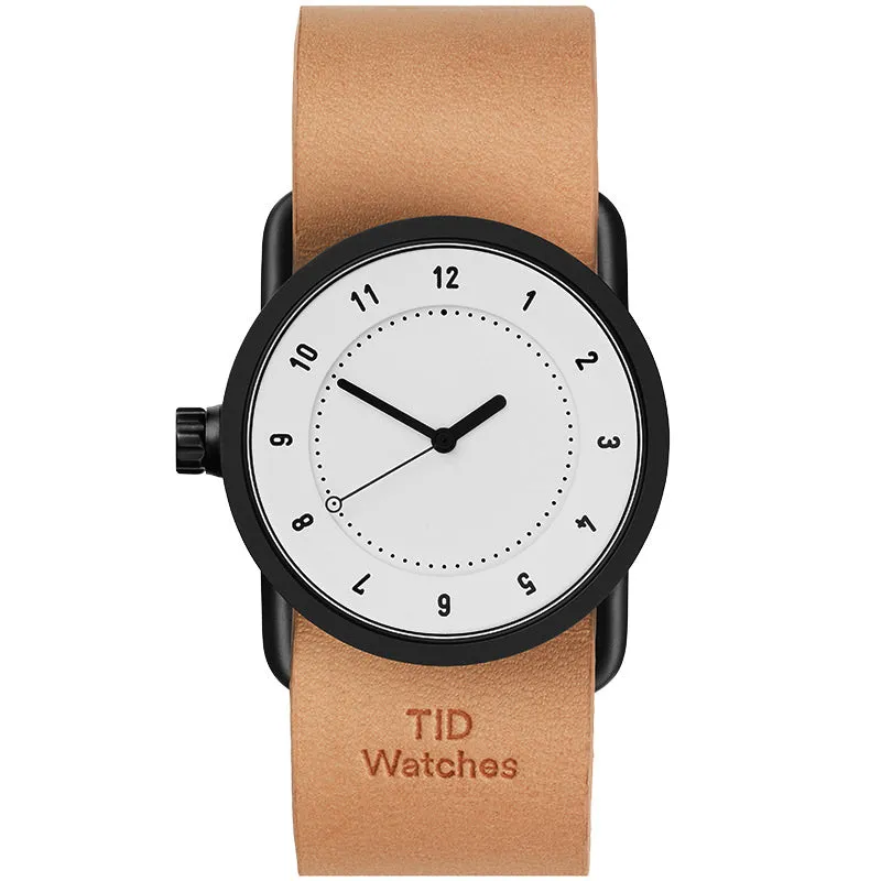 TID No.1 White Dial / Black Leather Strap / Black Buckle