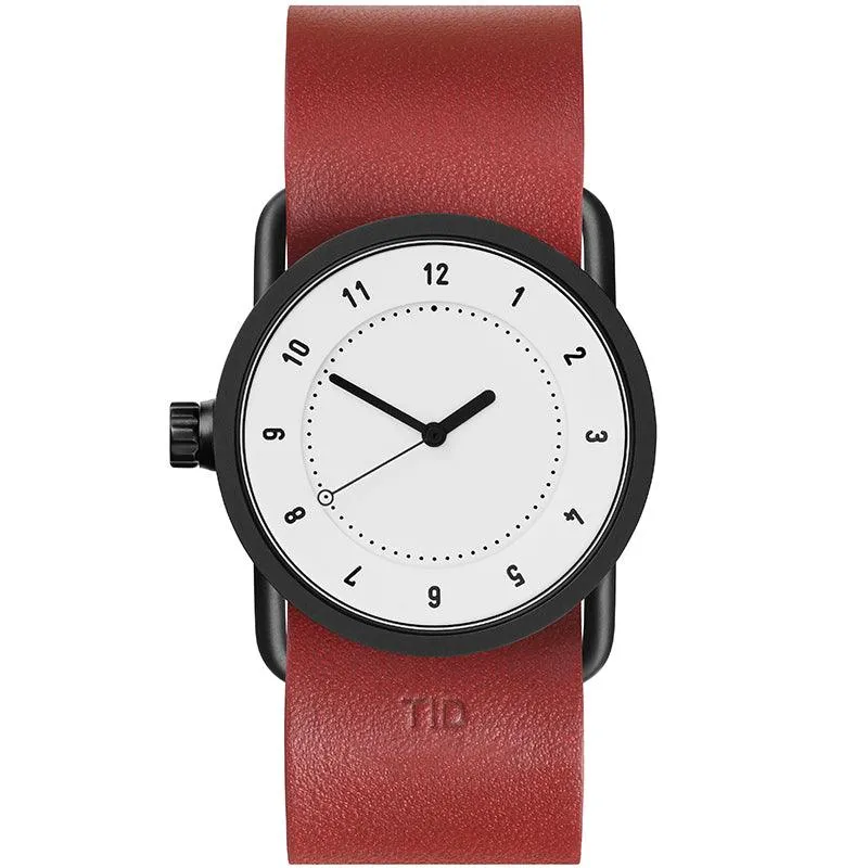 TID No.1 White Dial / Black Leather Strap / Black Buckle