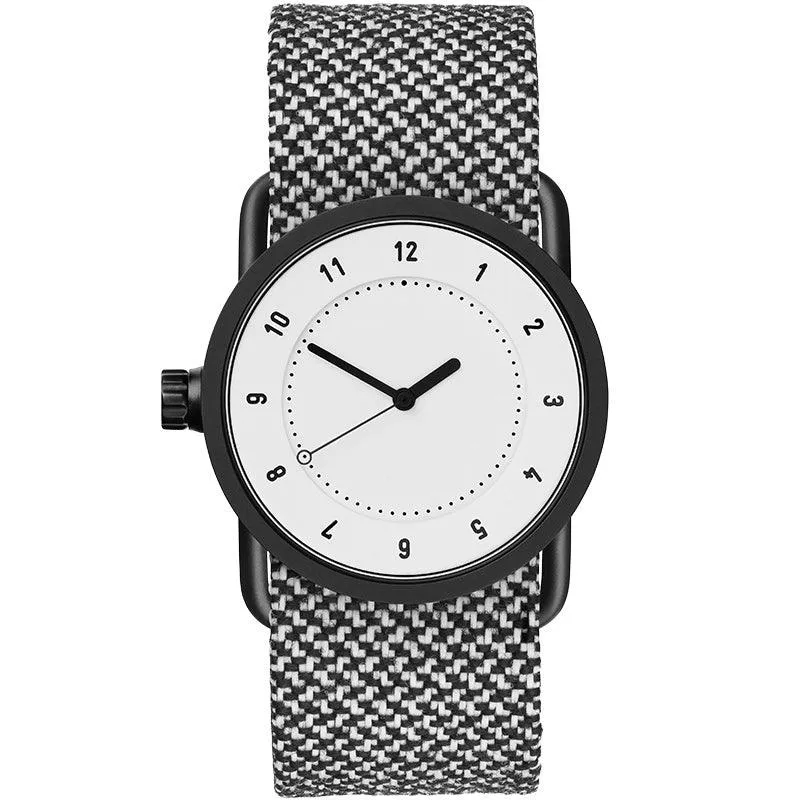 TID No.1 White Dial / Black Leather Strap / Black Buckle