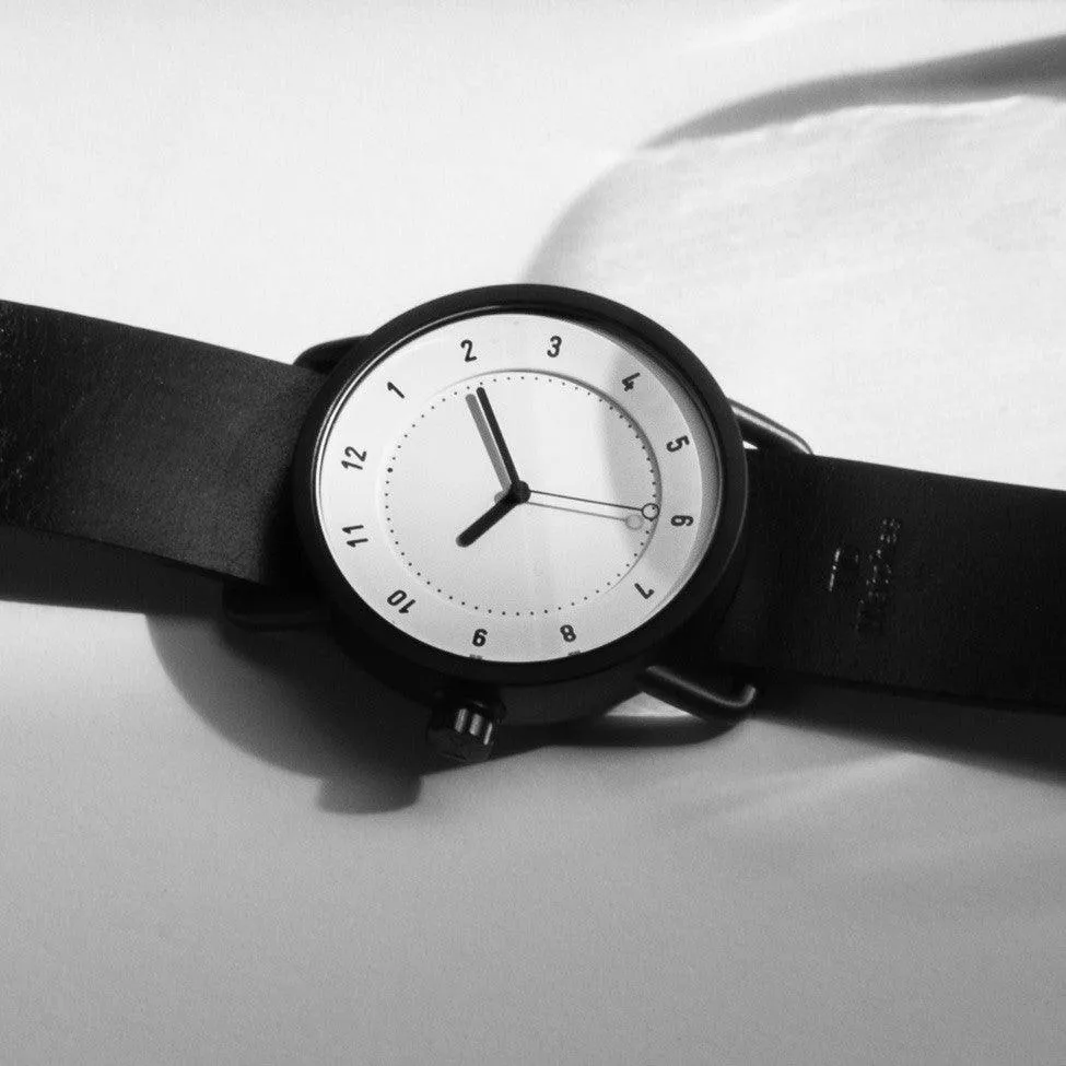 TID No.1 White Dial / Black Leather Strap / Black Buckle